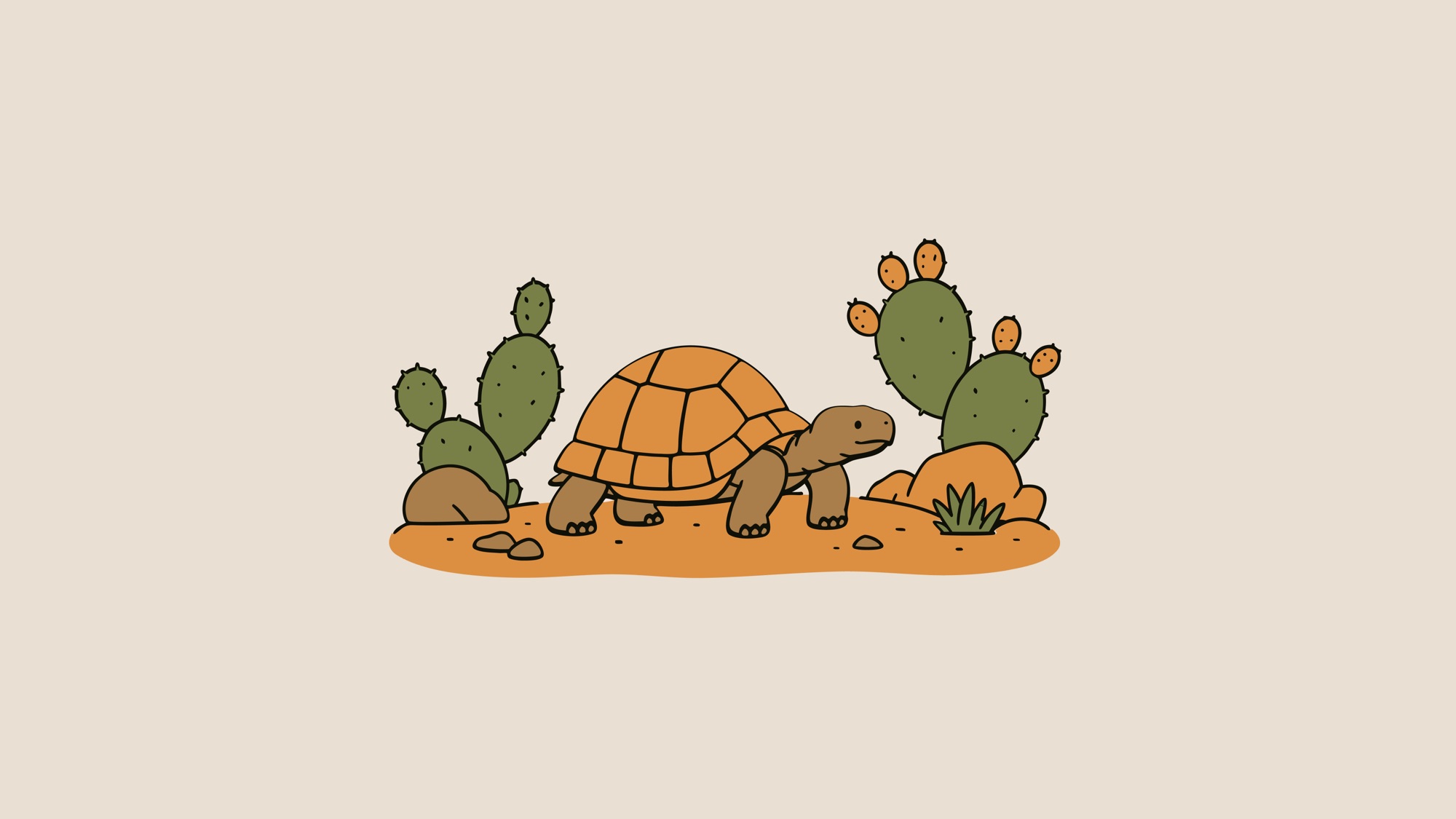 TT-19 Ploughshare Tortoise (Angonoka): "The Battering Ram", a Turtle Tuesday Club illustration by Lee Eisenbarth
