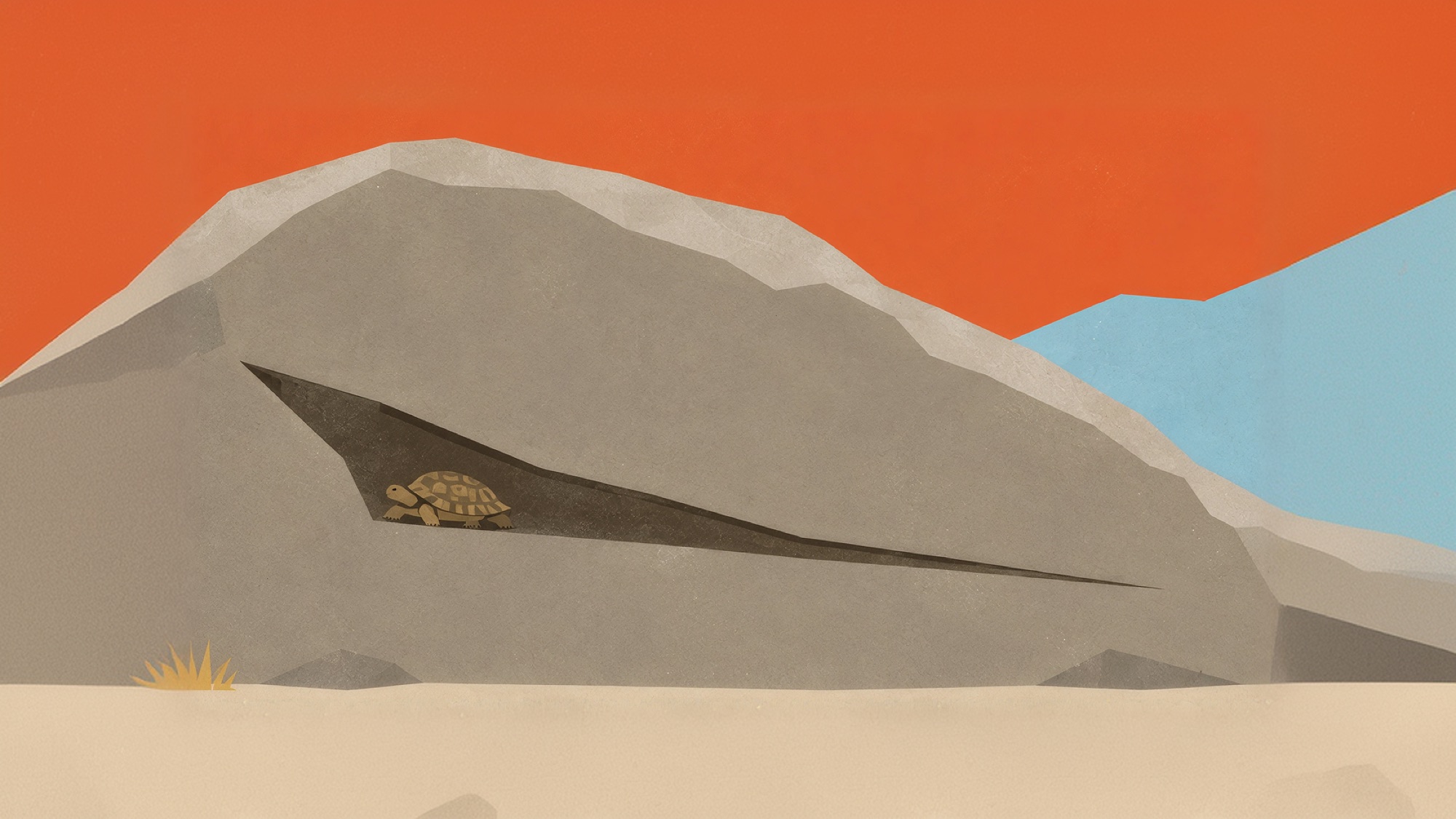 TT-25 African Pancake Tortoise: "The Crack Escape", a Turtle Tuesday Club illustration by Lee Eisenbarth